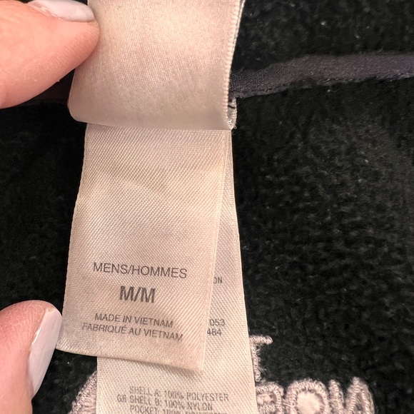 The North Face Black Fleece Jacket Men’s M Full Zip Outdoor Lightweight Casual - Picture 11 of 12